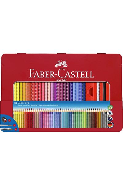 Mena Rise Şirinshop 112448 - Colorful Pen Color 48 Pieces Metal Box 1108107
