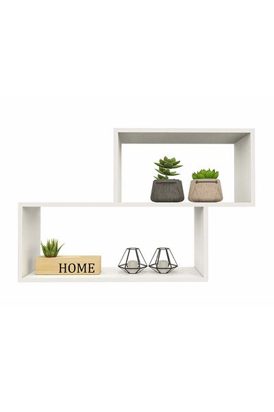 haaus.ro haaus Rico V1 shelf, White, L 100 x W 25 x H 65 cm