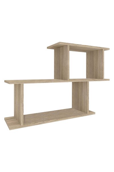 haaus.ro Rico V2 Shelving Unit, Sonoma Oak, L 100 x W 25 x H 65 cm