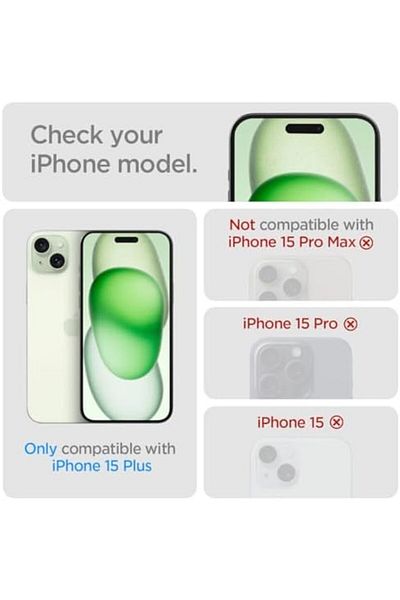 Mena Rise Diyar-ıFırsatShop واقي شاشة لهاتف iPhone 15 Plus سهل التركيب Glas.tR EZ Fit غطاء كامل أسود (2 A)