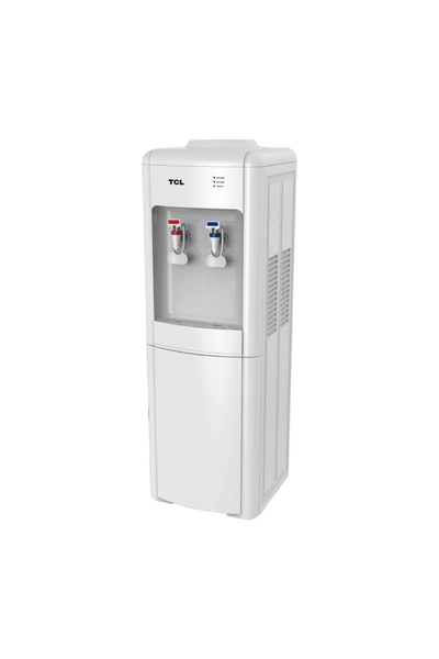 TCL Water Dispenser, Top Loading, 2 Faucets Hot/Cold, White