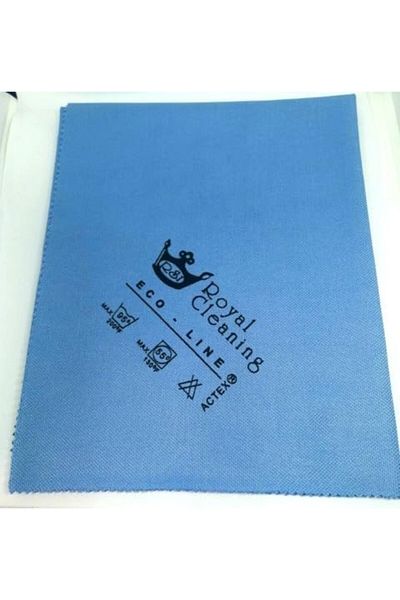 Mena Rise Şirinshop Microfiber Cleaning-Cleaning.Royal Glass Cloth (Blue) Does Not Leave Traces and Dust. 1108107