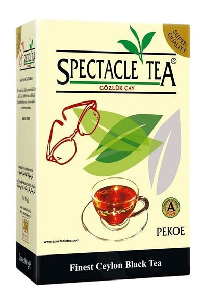 HİLALPAK Spectacle Glasses Tea 2 Pieces of 800 Gr (100% Original Pekoe Ceylon Tea)