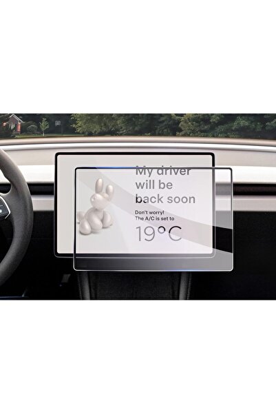 Mobilite لهاتف Tesla Model Y Juniper متوافق مع موديل 2025 2026 مقاس 15.4 بوصة وشاشة نانو 9H للوسائط المتعددة