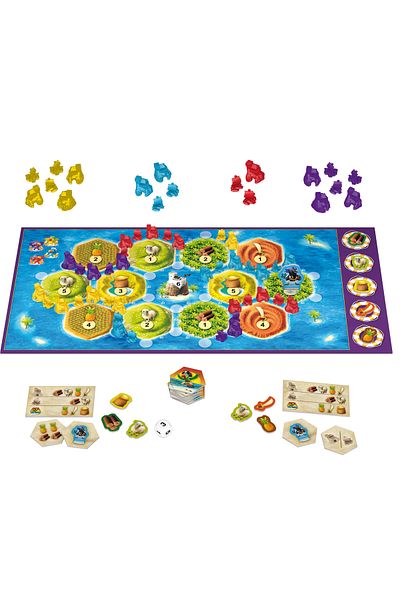 ideal STORE CATAN-Junior idealSTORE Board Game, Includes A Board with Two Sides, Dice, Hide and Seek, Ships,