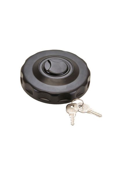 ideal STORE idealSTORE Truck Fuel Tank Cap with 2 Keys, Size 11 cm, Black