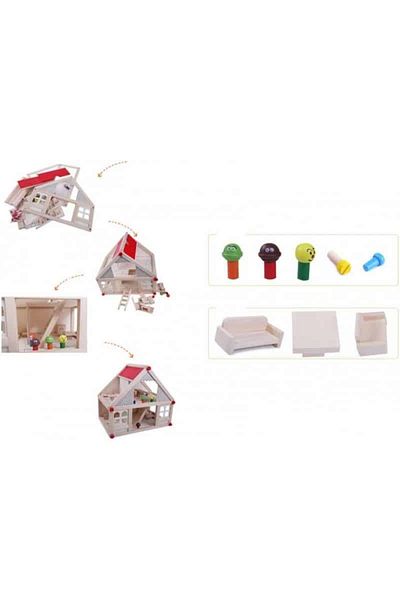 OEM Wooden dollhouse, 37 cm