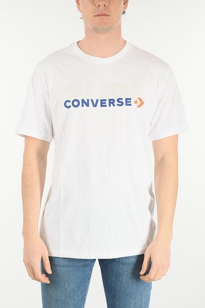 converse Cotton Crew-Neck T-Shirt With Printed Logo