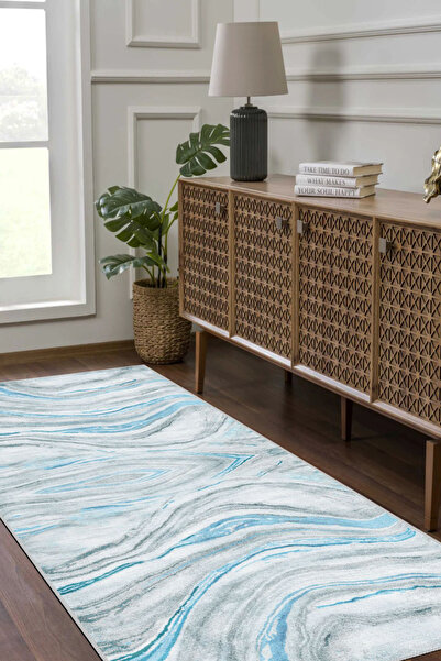 Aybek Rug Kesme Mutfak Halısı Desenli Dijital Baskı Yıkanabilir Kaymaz Taban İnce Salon Çocuk Halısı