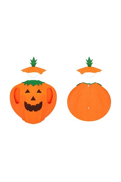 ideal STORE Happy Pumpkin idealSTORE Children's Halloween Costume, Full Outfit, Soft Material, A-Shape