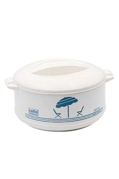BASURRAH 3-Piece White Food Container Set – 0.8L, 2L & 2.5L Airtight Storage for Kitchen & Meal Prep