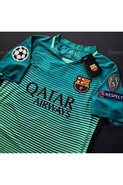 MONTENERO Barcelona 2017/18 season lionel messi away jersey (blue)