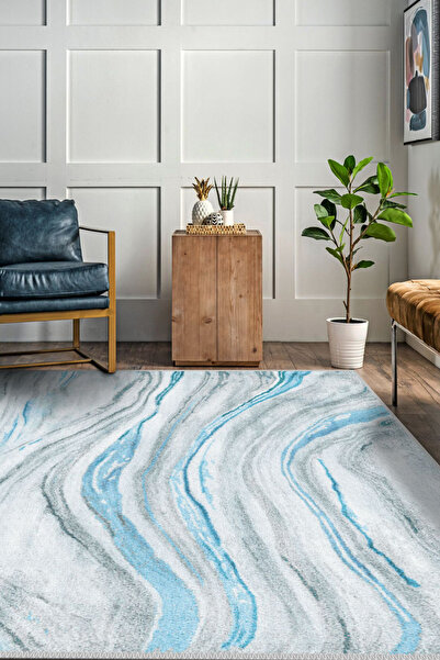 Aybek Rug Kesme Mutfak Halısı Desenli Dijital Baskı Yıkanabilir Kaymaz Taban İnce Salon Çocuk Halısı