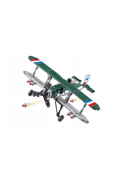 ideal STORE idealSTORE The Army Plane Building Set, Equipped with 402 military-themed elements, Practice ab