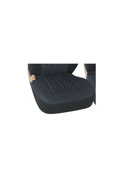 ideal STORE Set Huse 2+1 Autobuz- Duba, Rezistente in Timp, Anti-alunecare, Respirabil, Culoare Negru, Fabricat