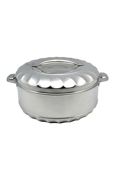 BASURRAH 3-Piece Stainless Steel Food Container Set – 1L, 1.5L & 2.5L Insulated Hot & Cold Servers