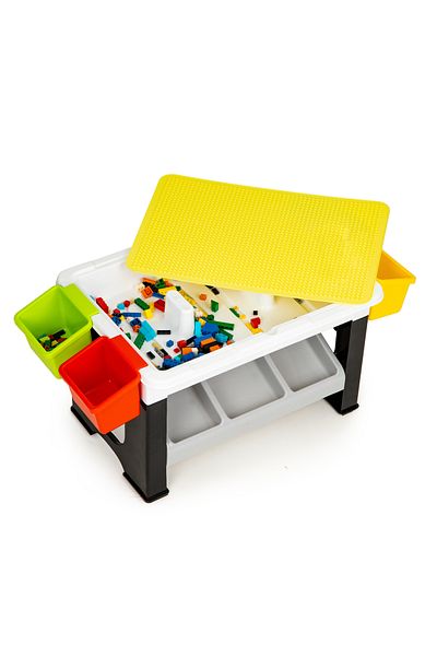 ideal STORE Little Player idealStore Play Table, Foldable, Dimensions 67.5 x 35 x 30 cm, 300 Pieces, Tabletop M