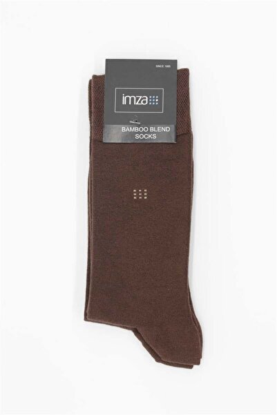 İmza Dark Brown Plain Bamboo Socket Socks 1060250150
