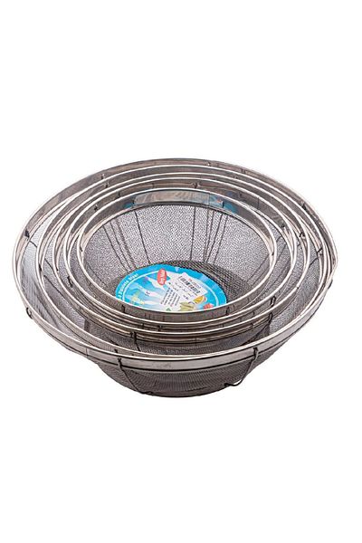 BASURRAH 5-piece stainless steel strainer set