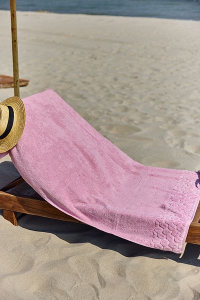 REMSA Cotton Sea Pool Beach Bath Towel 01 Pink