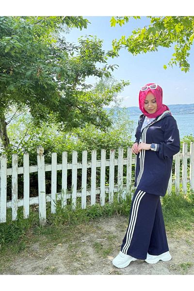 ButikKardelen Σετ αθλητική φόρμα Hijab Navy Blue