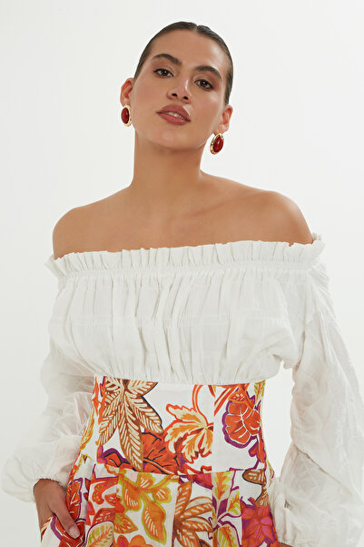 4G GIZIA Korsajlı Desenli Elbise