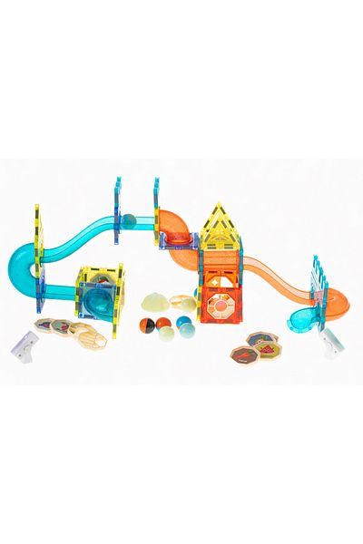 ideal STORE Perfect Skills Kids IdealStore Construction Set, Luminous Magnetic Blocks, Package Size 31 X