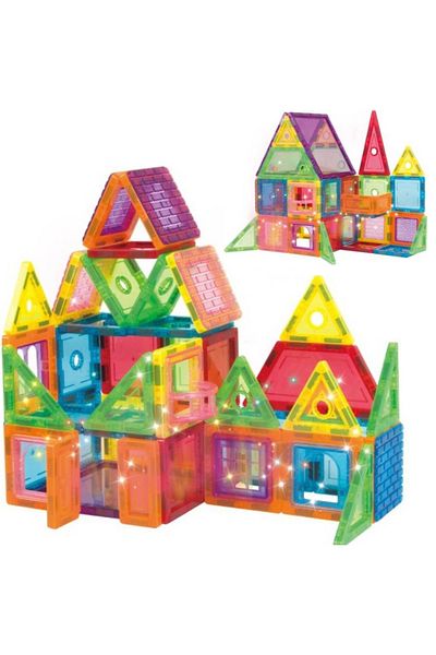 ideal STORE IdealStore 3D Magnetic Fun Intelligent Construction Set, 44 Multicolored Pieces, Educational-Creative