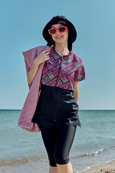 REMSA Cotton Sea Pool Beach Bath Towel 01 Pink