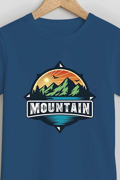 peki baby&kids Tricou pentru băiat din bumbac pieptănat Busola Mountain Printed 19558