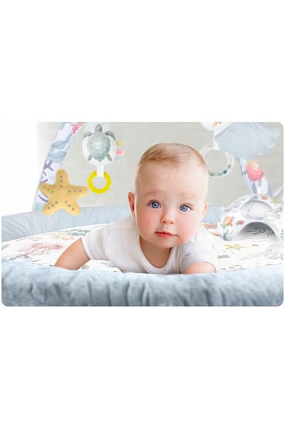 ideal STORE STORE Be Happy ideal interactive mattress for children, 7 toys included, soft surface pillow