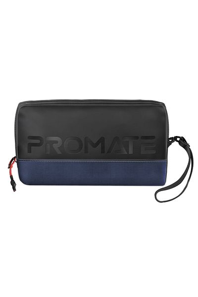 Promate Lightweight bag for organizing essential tech gear, has multiple pockets and is water resistant.