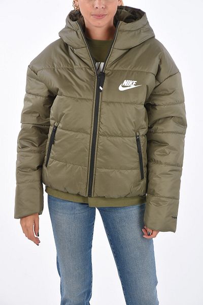 Nike Padded Hooded Puffer With Logo Print
