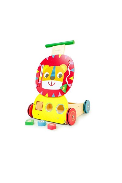 ideal STORE Ξύλινη Περιπατήτρια με Κέντρο Δραστηριοτήτων, Βασιλιάς της Ζούγκλ...