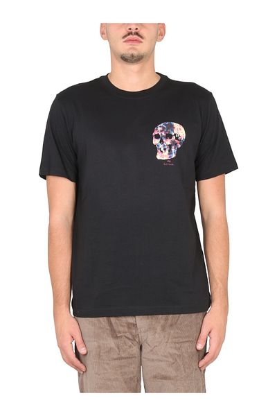 Paul Smith Tie Dye Skull Print T-Shirt