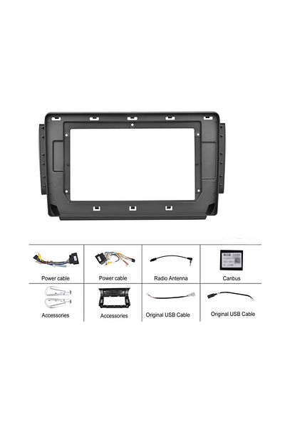 ideal STORE Navigation Frame 10 idealSTORE, Wiring and Canbus Module included, compatible Peugeot 2008 I 2013-2019, p