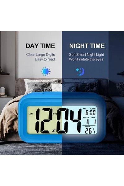 OEM Digital LED Clock, With Alarm, Thermometer And Calendar, Alarm Snooze, Light Sensor