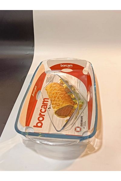 Paşabahçe Borcam Medium Size Rectangular Tray 1 Piece Baking Tray (59006)