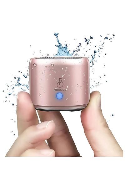 BRAGUS Mini Portable Speaker, Bluetooth 5.0, Ipx7, Case Included, 700 Mah Battery, 17 Hours Battery Life, Pink