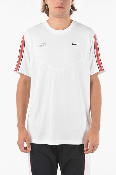 Nike Logo Printed Solid Color Crew-Neck T-Shirt