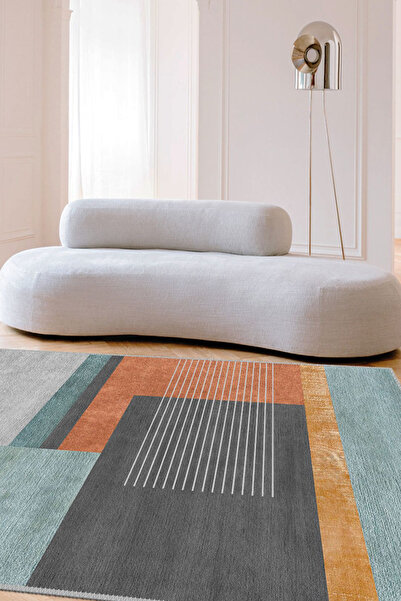 Aybek Rug Kesme Mutfak Halısı Desenli Dijital Baskı Yıkanabilir Kaymaz Taban İnce Salon Çocuk Halısı