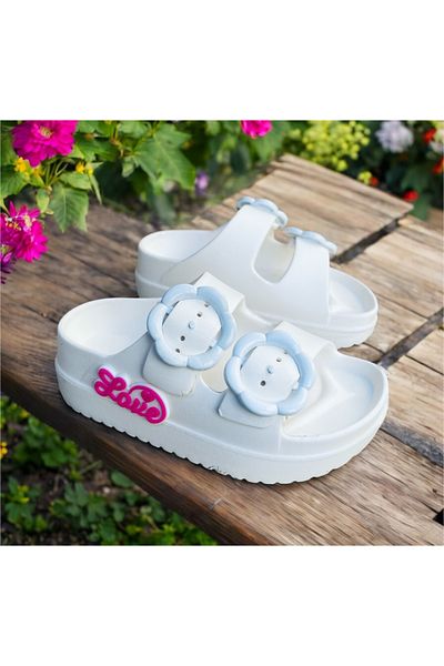 Hızlı Al Beach Sea Pool Garden Use Suitable Girl's Slippers. Girl's Slippers with Adjustable Buckle