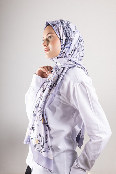 Akel Ψηφιακό μαλακό σάλι παστέλ μοτίβο λουλουδιών