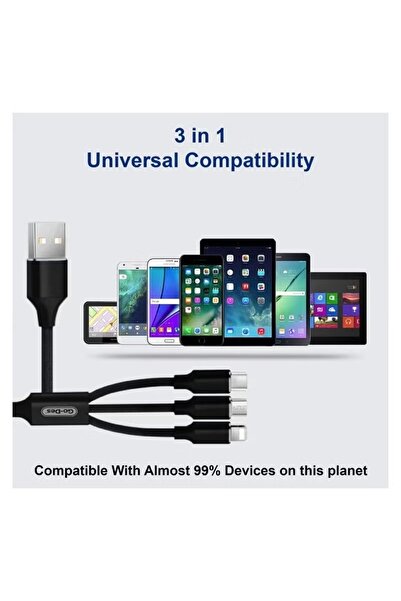 Go-Des Mobile Charger Power Adapter In 220v Out 5v or 9v Quick Charge 3.0 Micro USB Cable Fast Charger