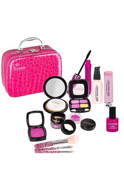 Lila Rossa Hi Lila Rossa girls beauty kit, fake makeup, for children over 6 years old, Pink/Red