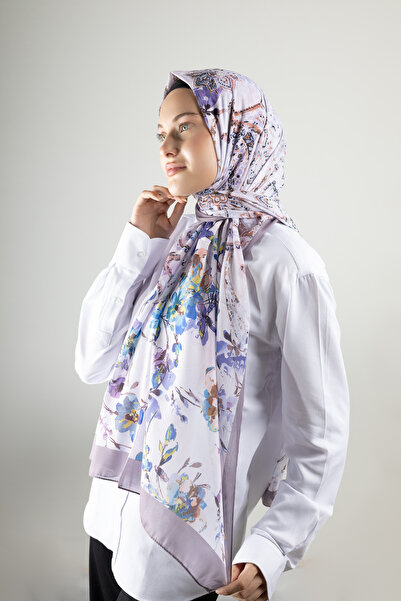 Akel Ψηφιακό μαλακό σάλι παστέλ μοτίβο λουλουδιών