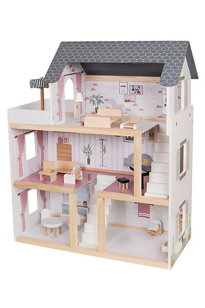 ideal STORE Queen's Palace Wooden Dollhouse idealSTORE, Dimensions 62 x 27 x 77 cm, Wooden construction