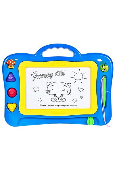 ideal STORE Tabla magnetica idealSTORE Funny Cat, Dimensiuni 29 x 22 cm, Suprafata desen 11 x 7 cm, Dezvolta cre