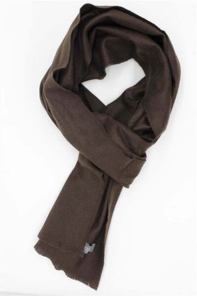 İmza Σκούρο καφέ ίσιο κασκόλ 1067245100