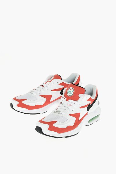 Nike Faux Leather And Fabric Air Max2 Light Sneakers